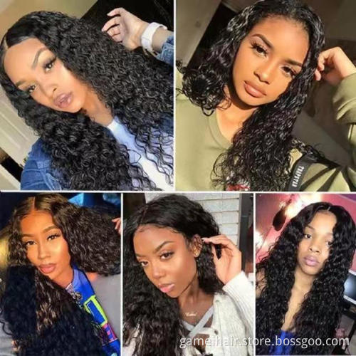 Mink 10a Brazilian water Wave Virgin Hair Bundles 100% Unprocessed Human Hair Bundles With frontal bundle vendor